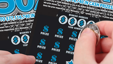 scratch-off lottery tickets
