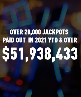 Over 20,000 Jackpots Paid Out in 2021 YTD & Over $51,938,433