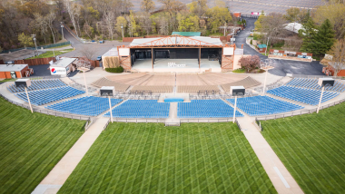 Overhead view of Azura Amphitheater