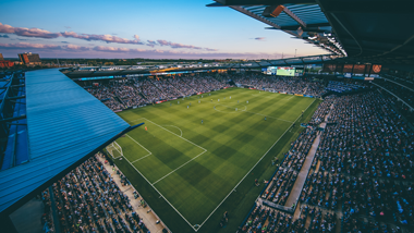 ariel view of childrens mercy park in kck